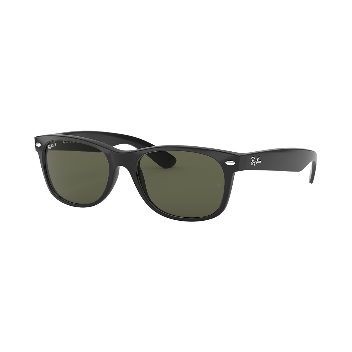 Ray-Ban RB2132F New Wayfarer Classic 55 Green & Black Polarized