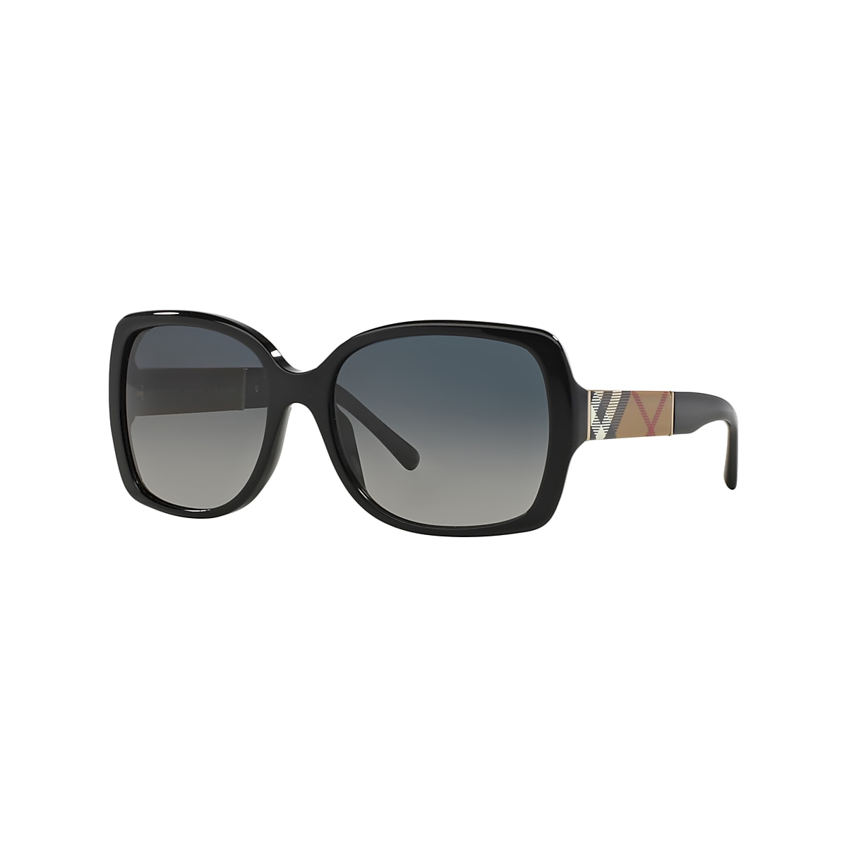Burberry BE4160 58 Polar Grey & Black Polarized Sunglasses | Sunglass Hut  USA
