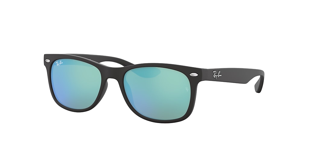 Ray-Ban RB9052S New Wayfarer Kids 47 Blue & Black Sunglasses | Sunglass ...