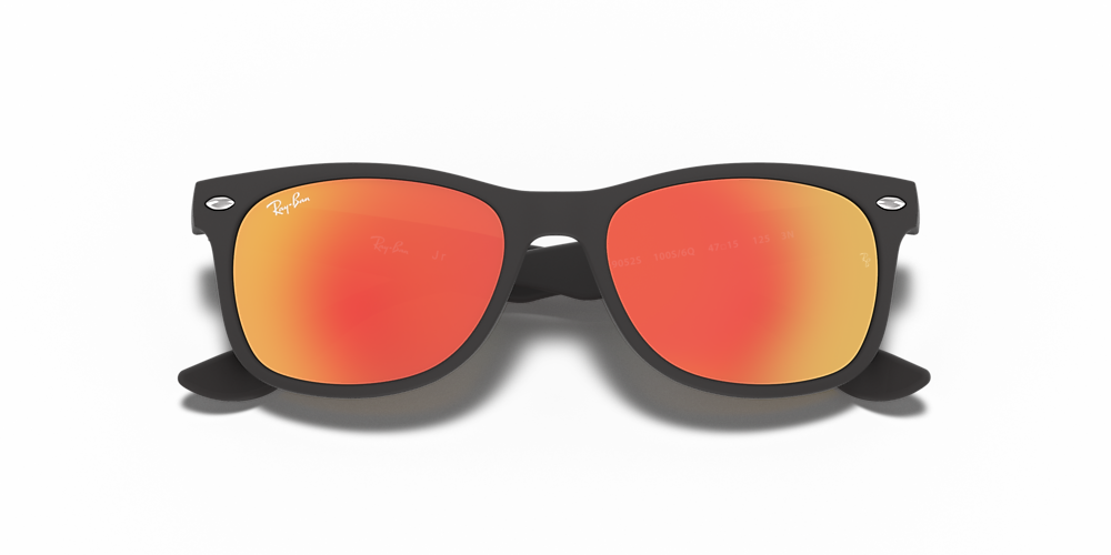 Ray Ban Rb9052s New Wayfarer Kids 47 Brown Mirror Orange Black Sunglasses Sunglass Hut United Kingdom