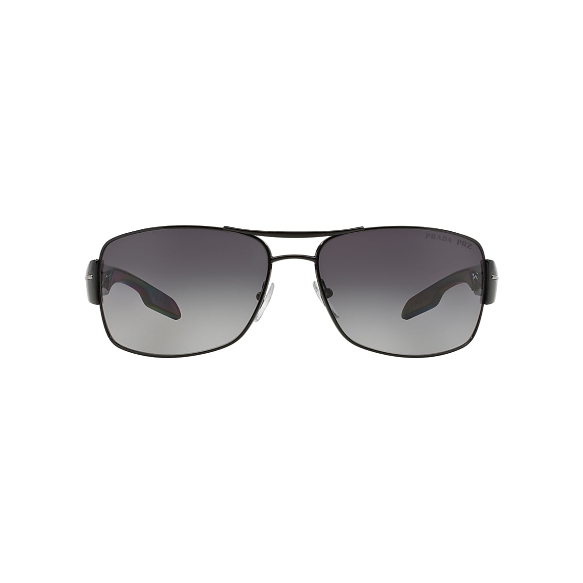 PRADA LINEA ROSSA PS 53NS Black Men Sunglasses Polar Grey Gradient Lens