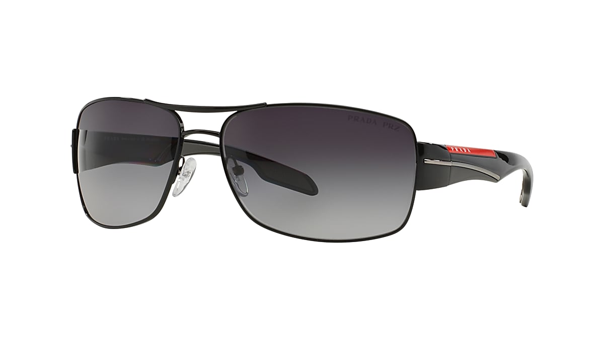 Prada Linea Rossa PS 53NS 65 Polar Grey Gradient Black