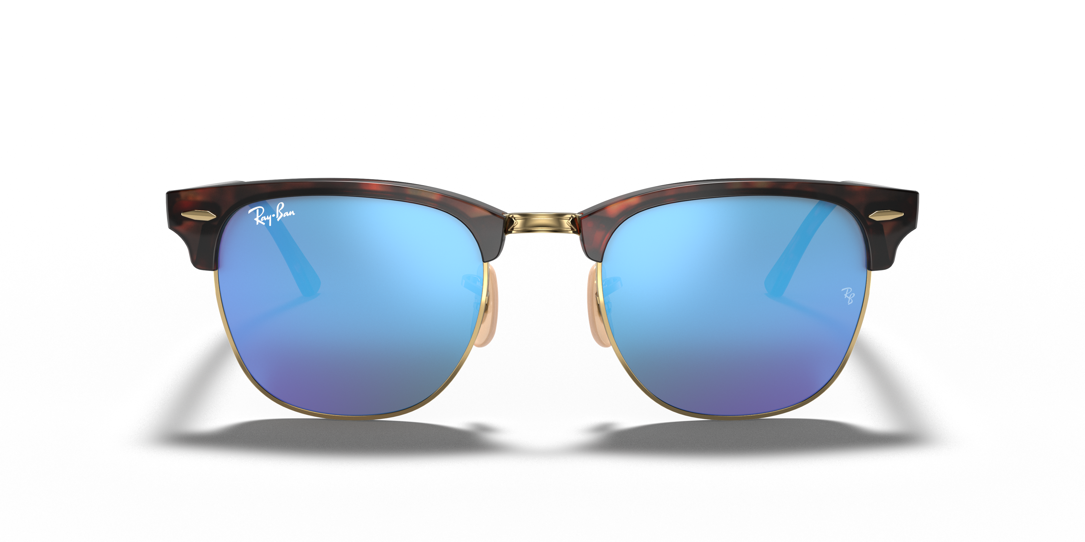 clubmaster ray bans blue