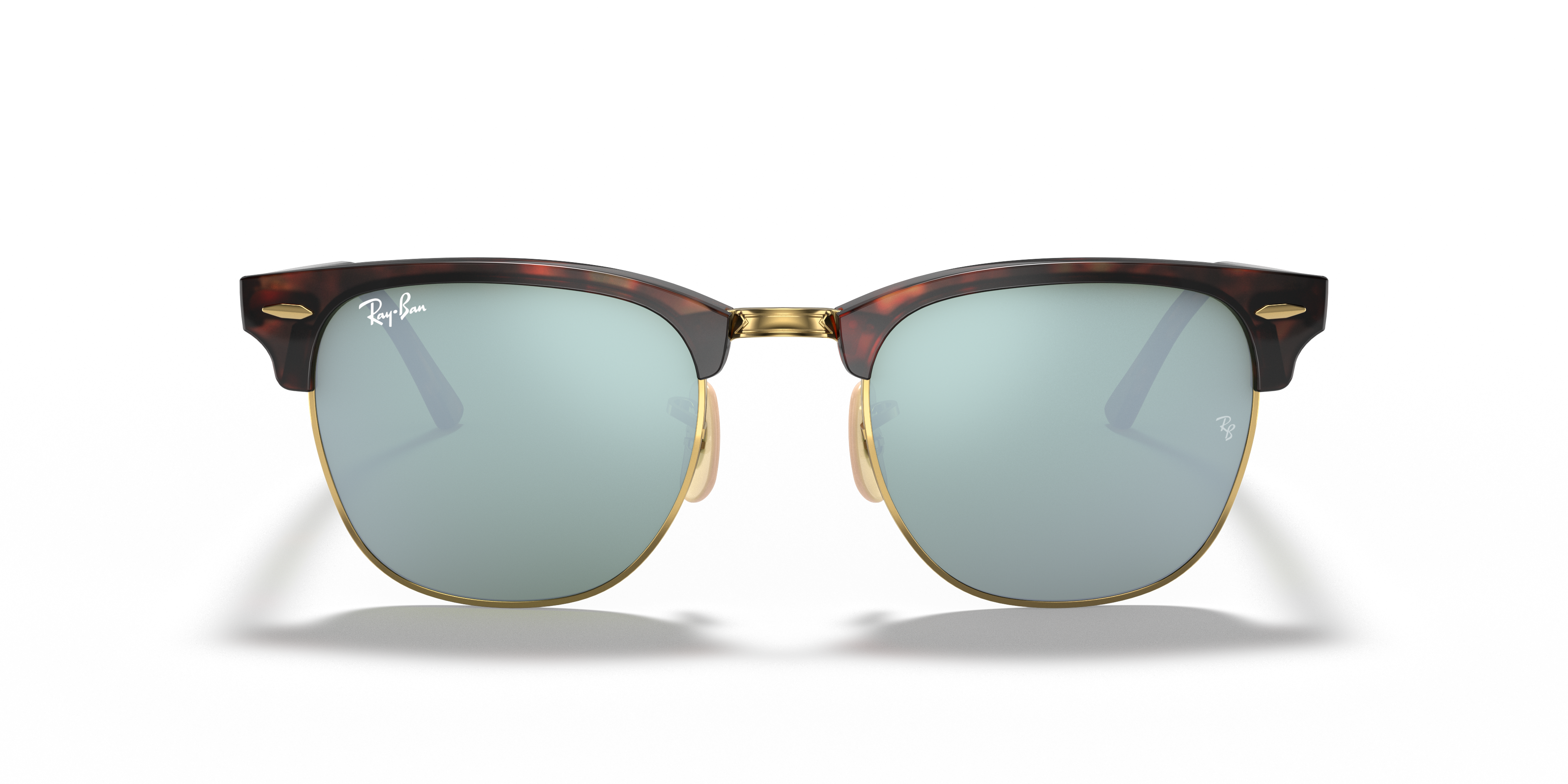 ray ban clubmaster tortoise silver