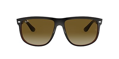 Ray-Ban RB4147 Boyfriend 60 Brown Gradient & Black On Brown