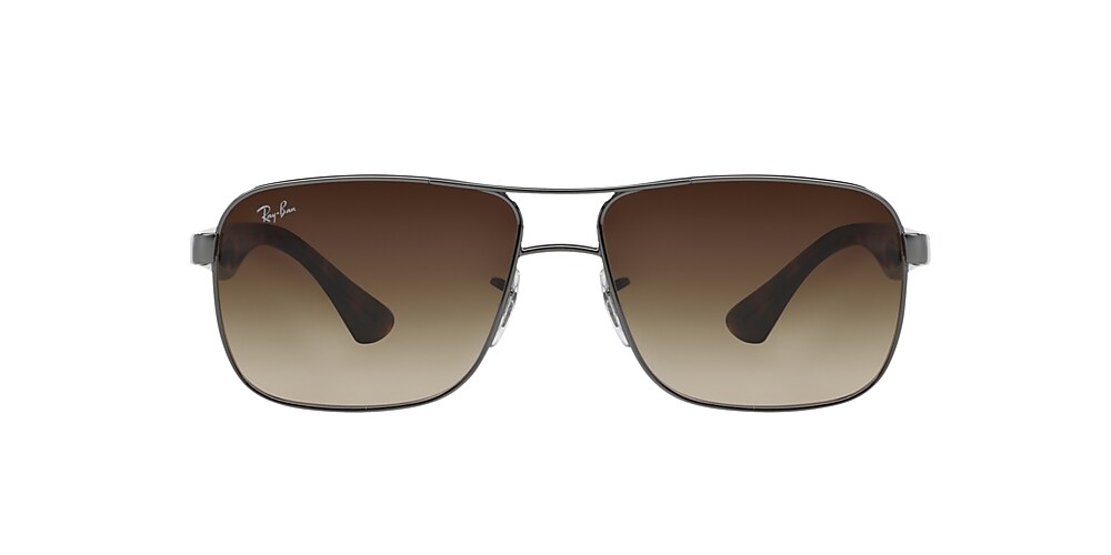 Ray-Ban RB3516 59 Brown Gradient Dark Brown & Gunmetal