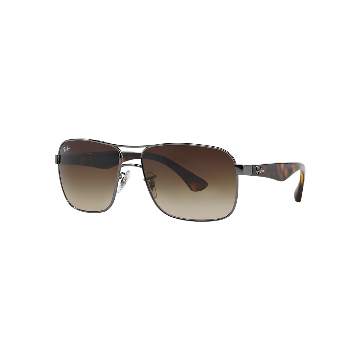 Ray-Ban RB3516 59 Brown Gradient Dark Brown & Gunmetal