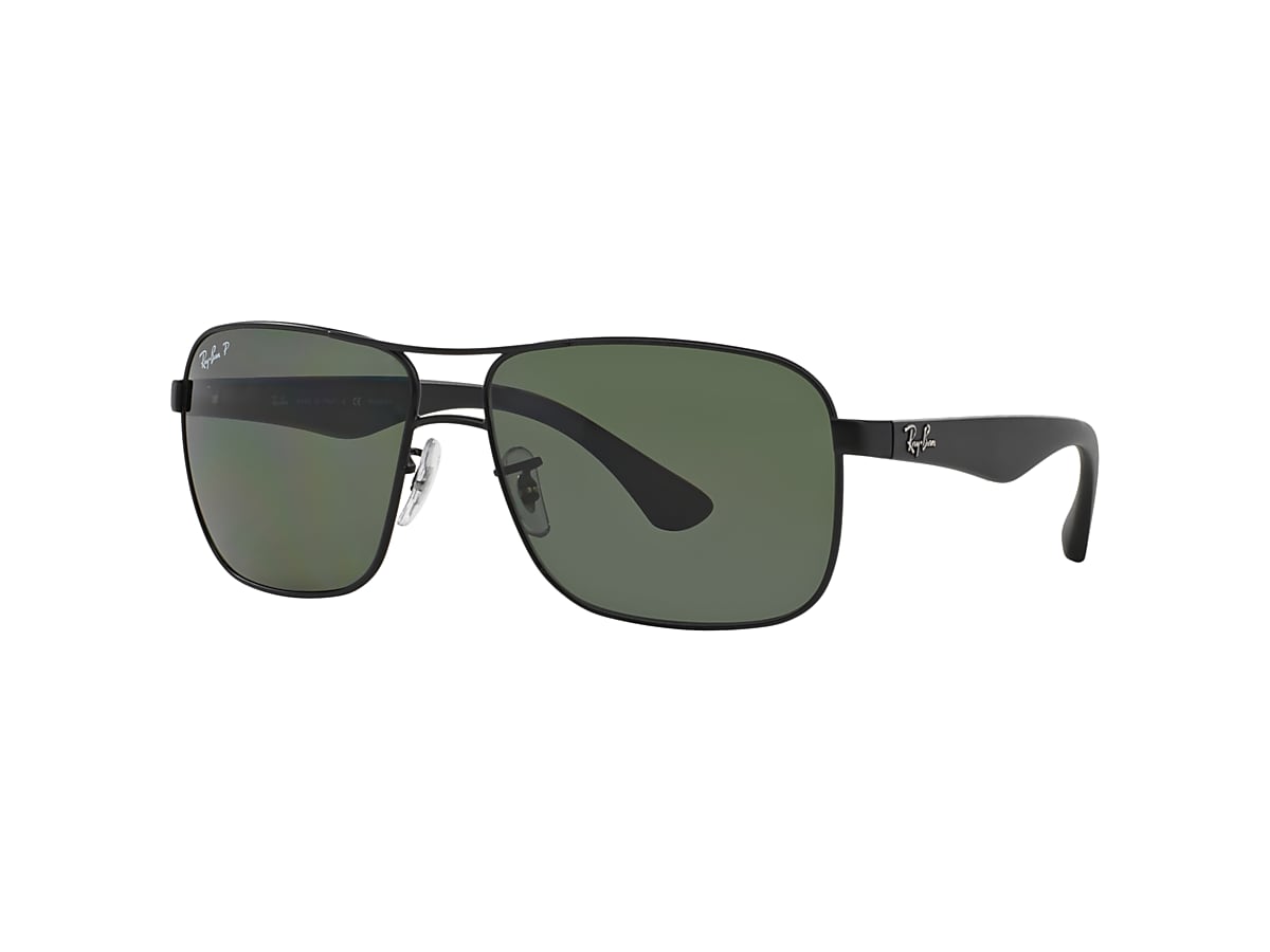 Ray-Ban RB3516 59 Green & Black Polarized Sunglasses