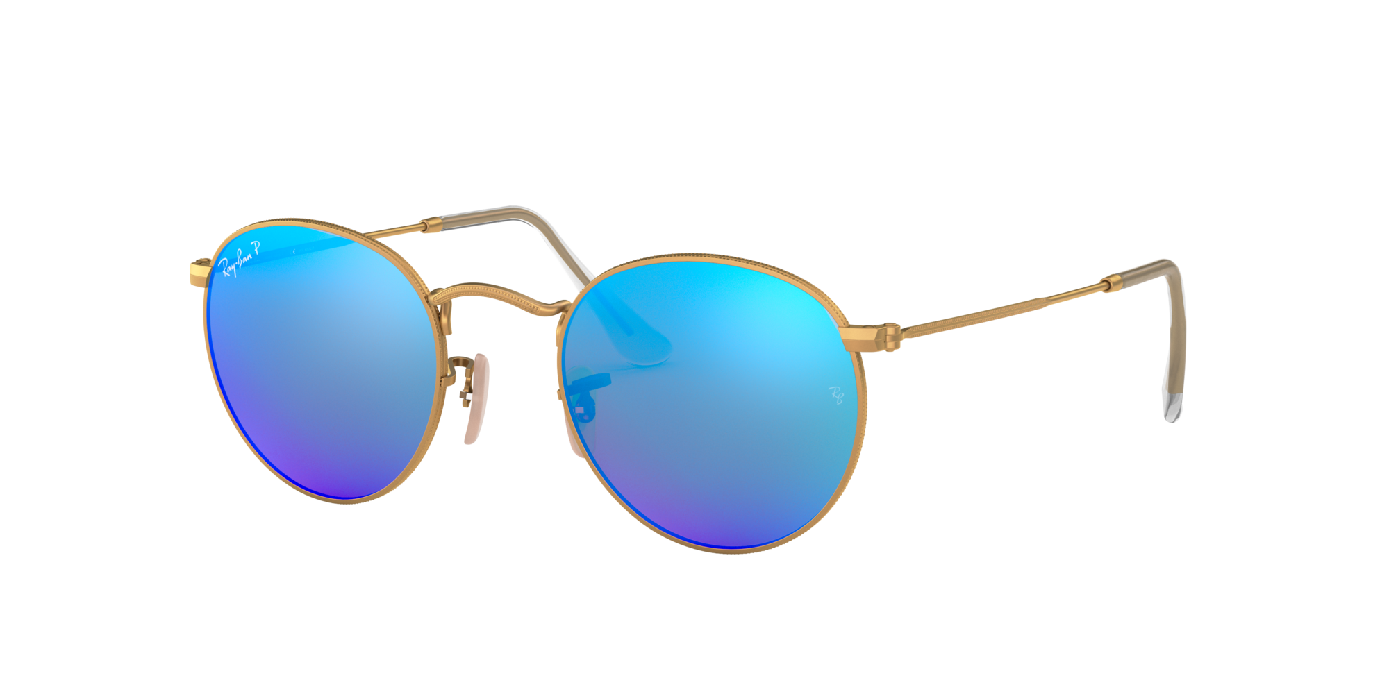 ray ban round reflective sunglasses