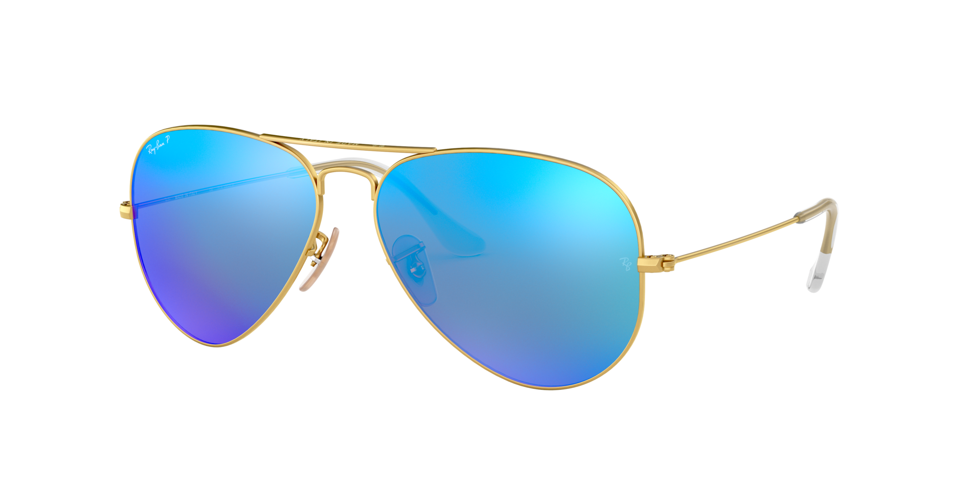 blue and white ray bans