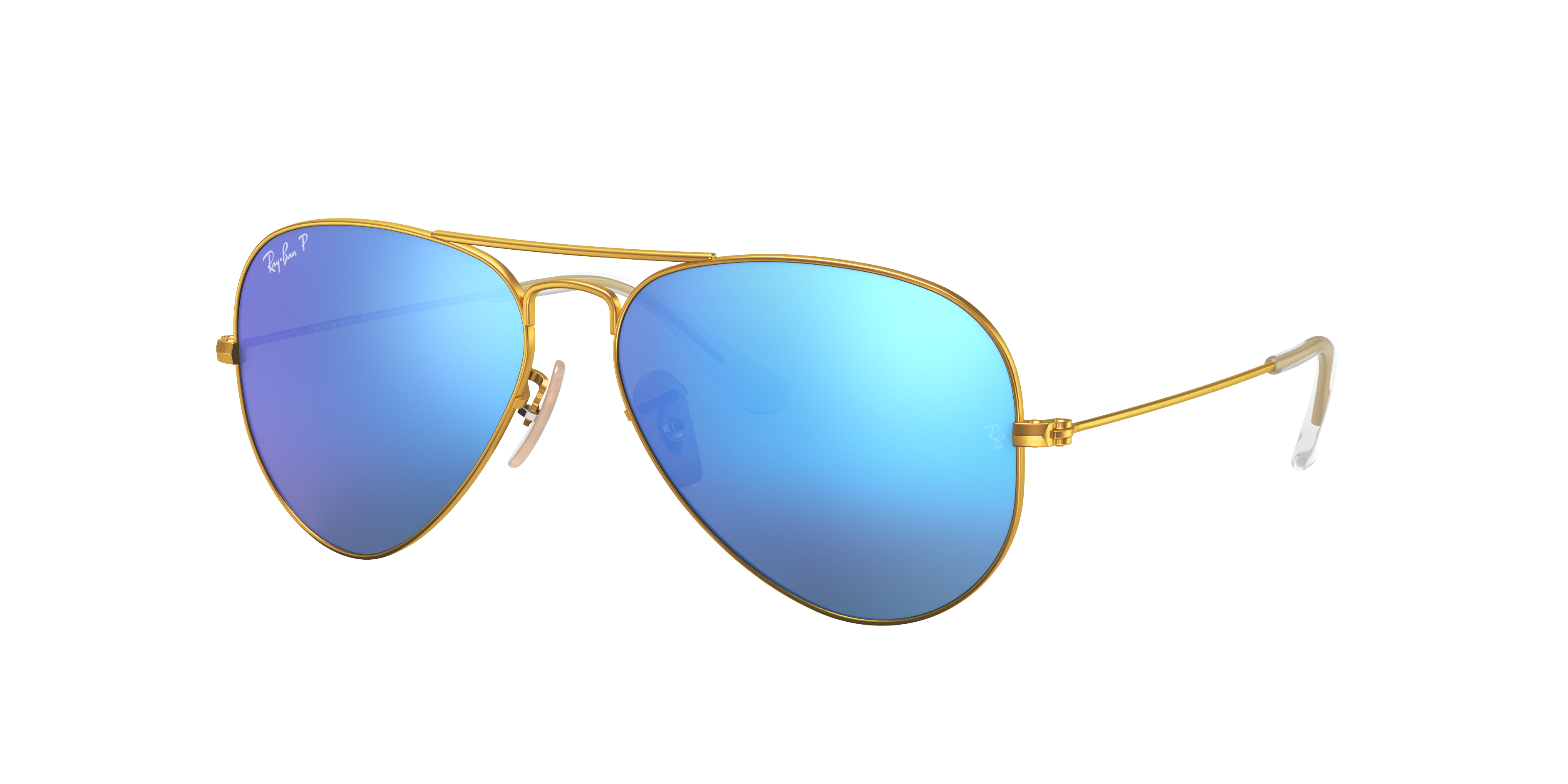 Ray Ban Rb3025 Aviator Flash Lenses Polarized Blue Gold Polarised Sunglasses Sunglass Hut United Kingdom