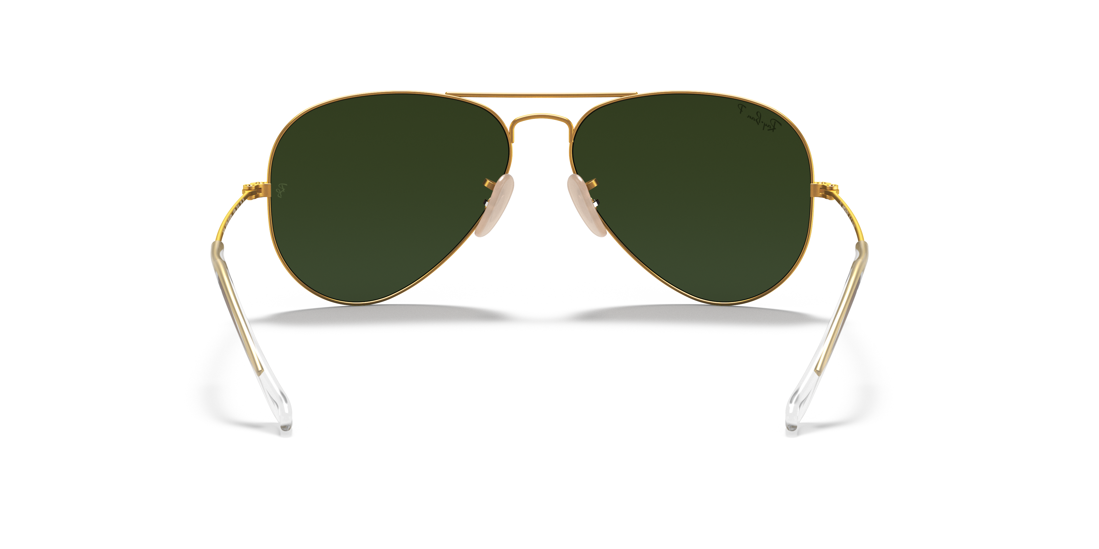 ray ban aviator green polarized gold frame sunglasses