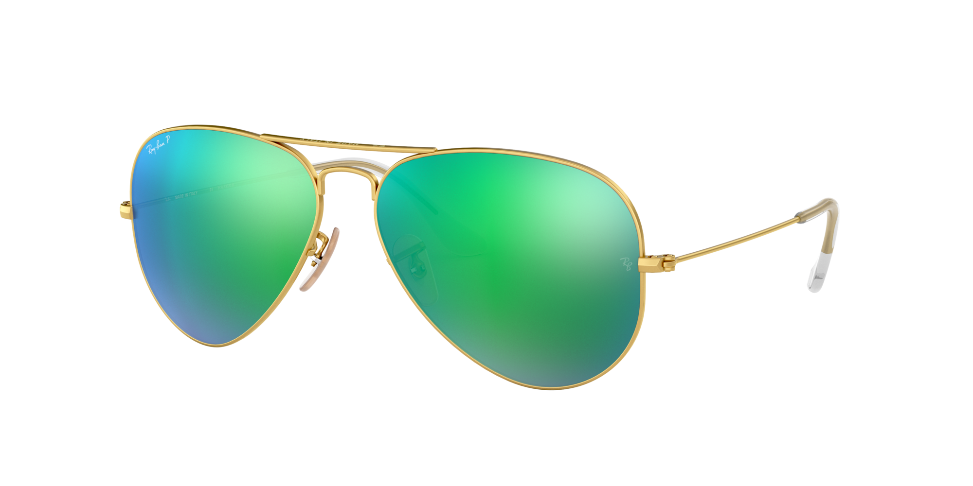 mens green aviator sunglasses