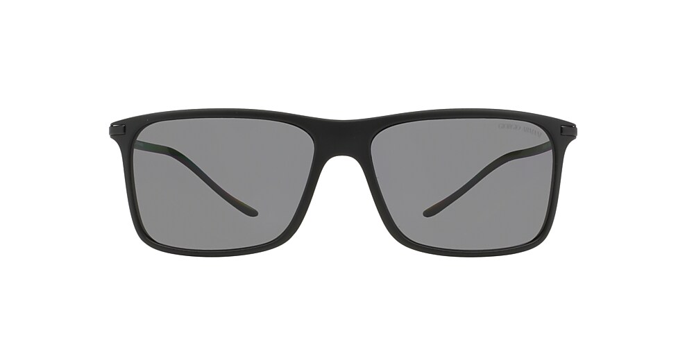 Giorgio Armani AR8034 57 Polarized Grey Matte Black Polarized