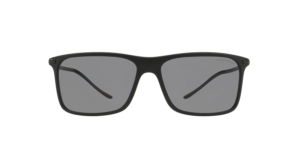 GIORGIO ARMANI AR8034 Matte Black - Male Sunglasses, Polar Grey Lens