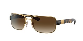 Ray-Ban RB3522 61 Brown Gradient Dark Brown & Gold