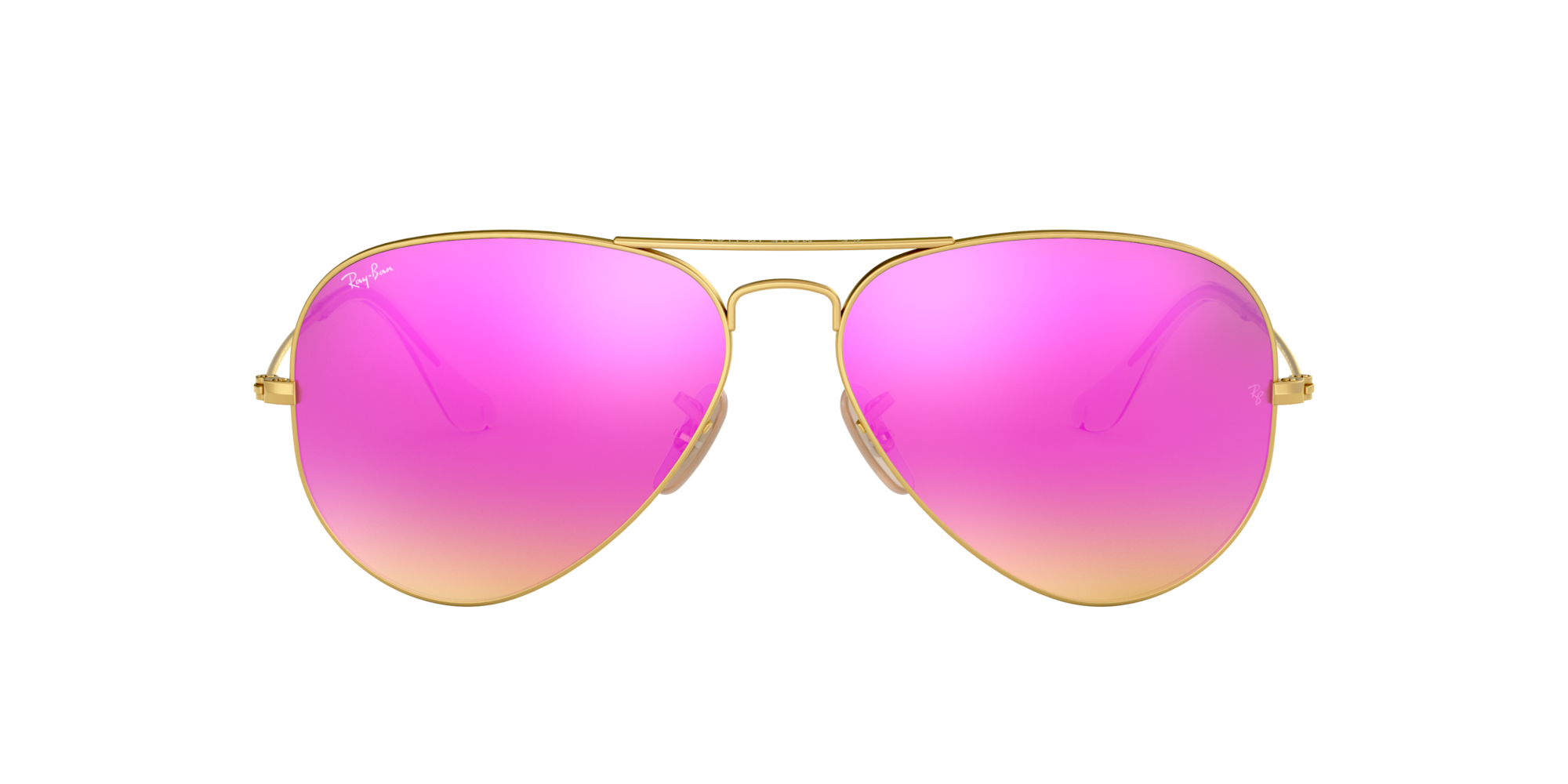 ray ban aviator flash lenses pink