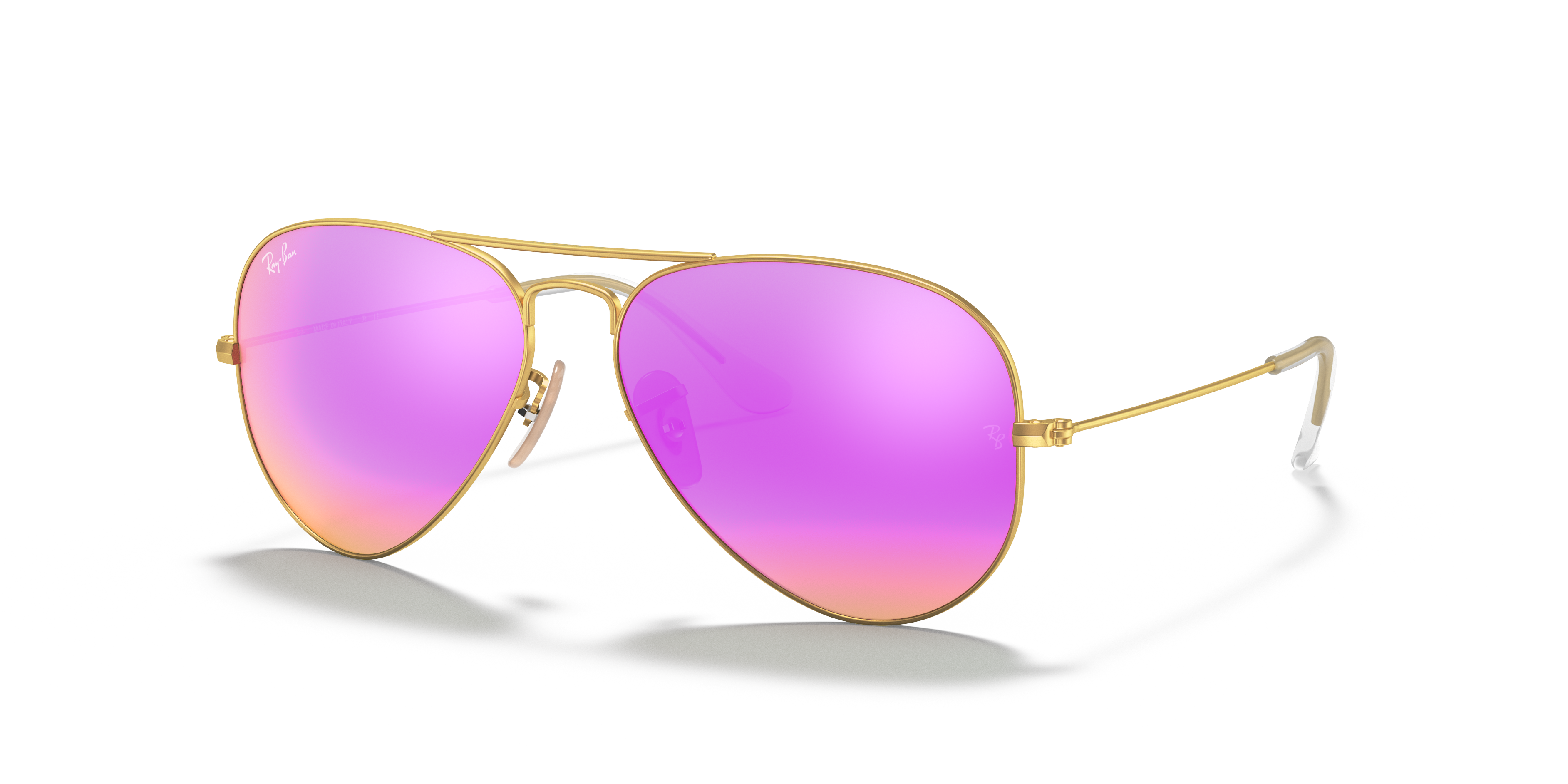 aviator flash lenses pink