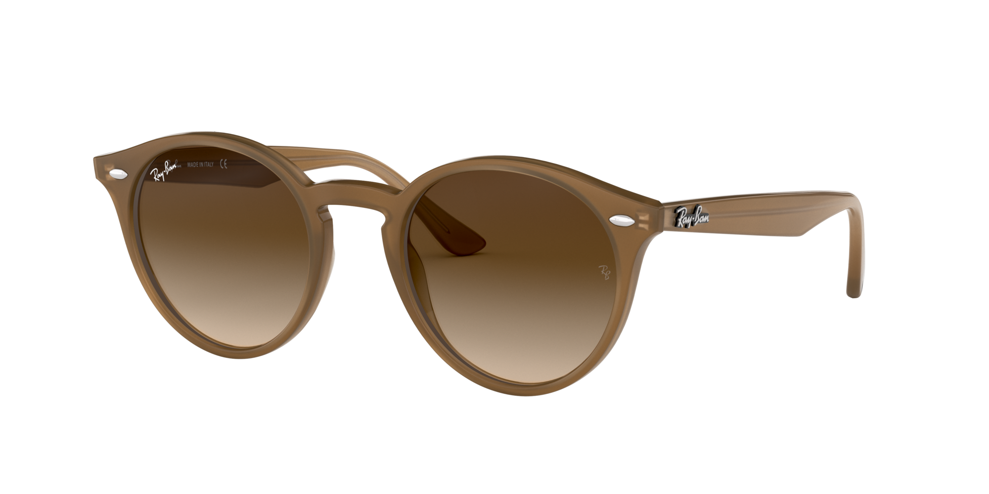 ray ban highstreet 49mm round sunglasses