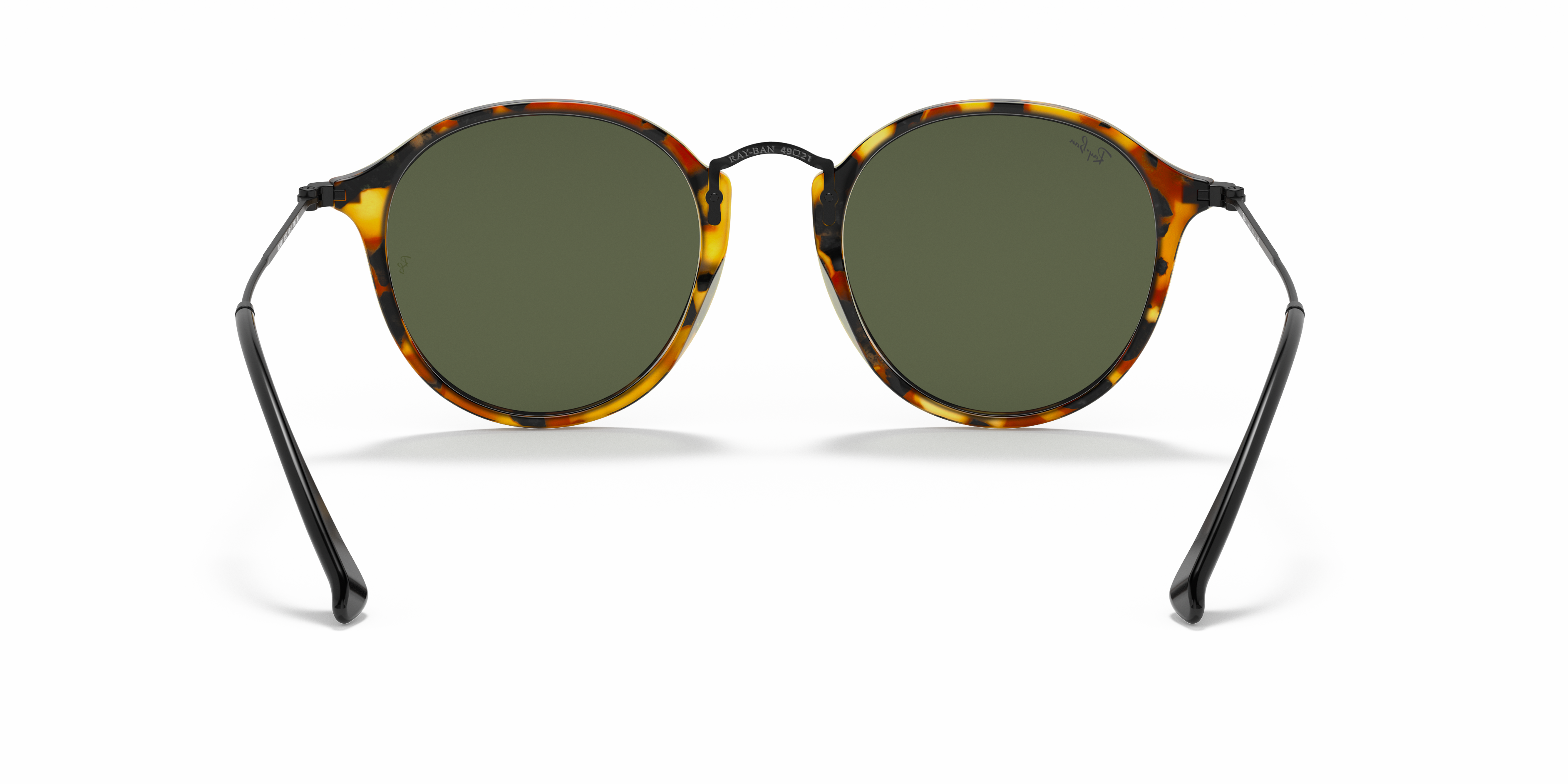 ray ban tortoise round sunglasses