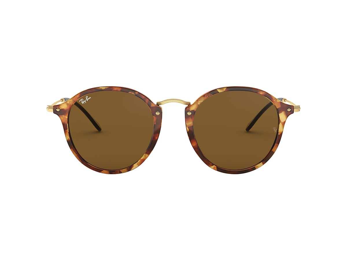 Ray-Ban RB2447 Round Fleck 49 Brown & Brown Havana Sunglasses | Sunglass  Hut Australia