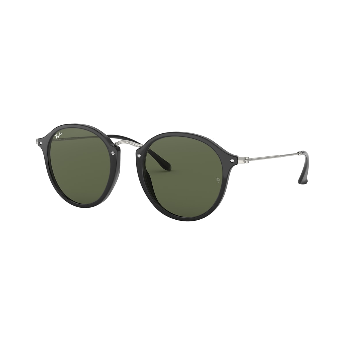 Ray-Ban RB2447 Round Fleck 49 Green Classic G-15 & Black