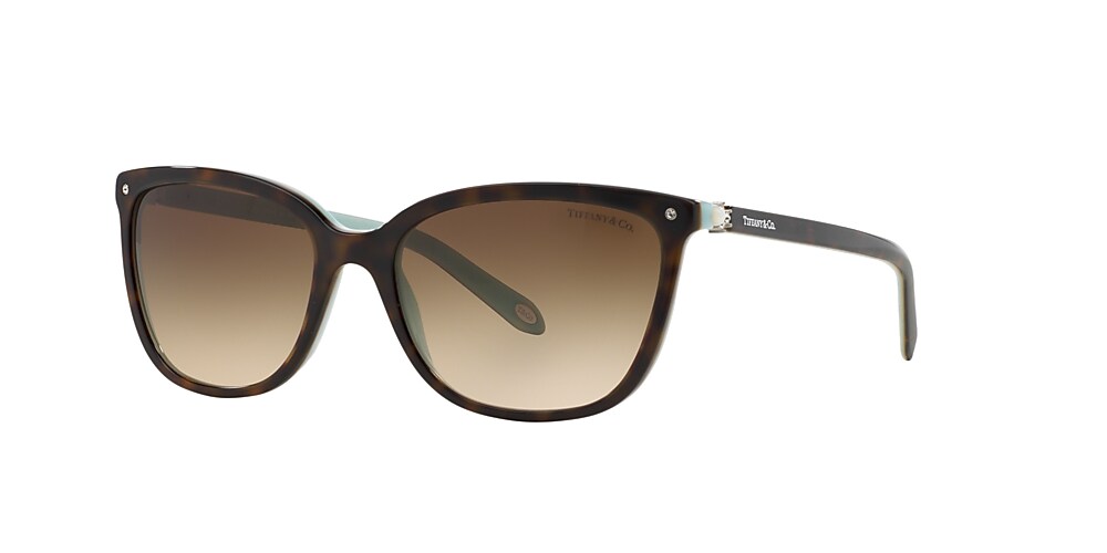 Tiffany & Co. TF4105HB 55 Brown Gradient & Havana Sunglasses