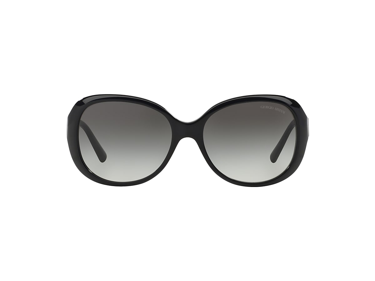Giorgio Armani AR8047 56 Grey Gradient & Black Sunglasses 
