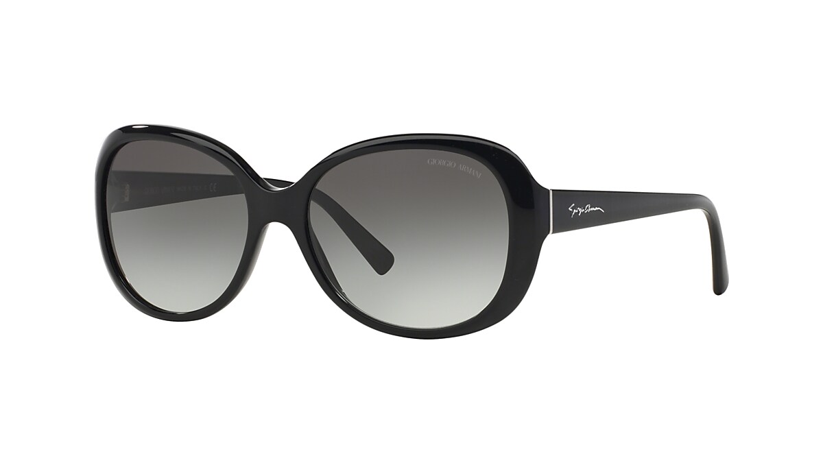 Giorgio Armani AR8047 56 Grey Gradient & Black Sunglasses  