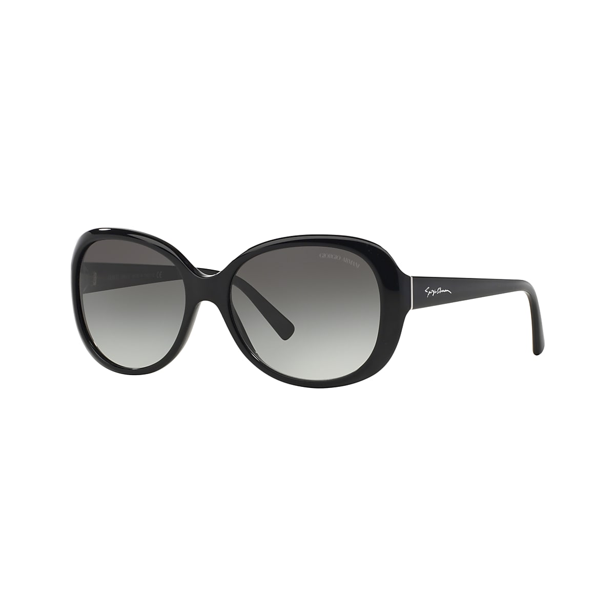 Giorgio Armani AR8047 56 Grey Gradient & Black Sunglasses 
