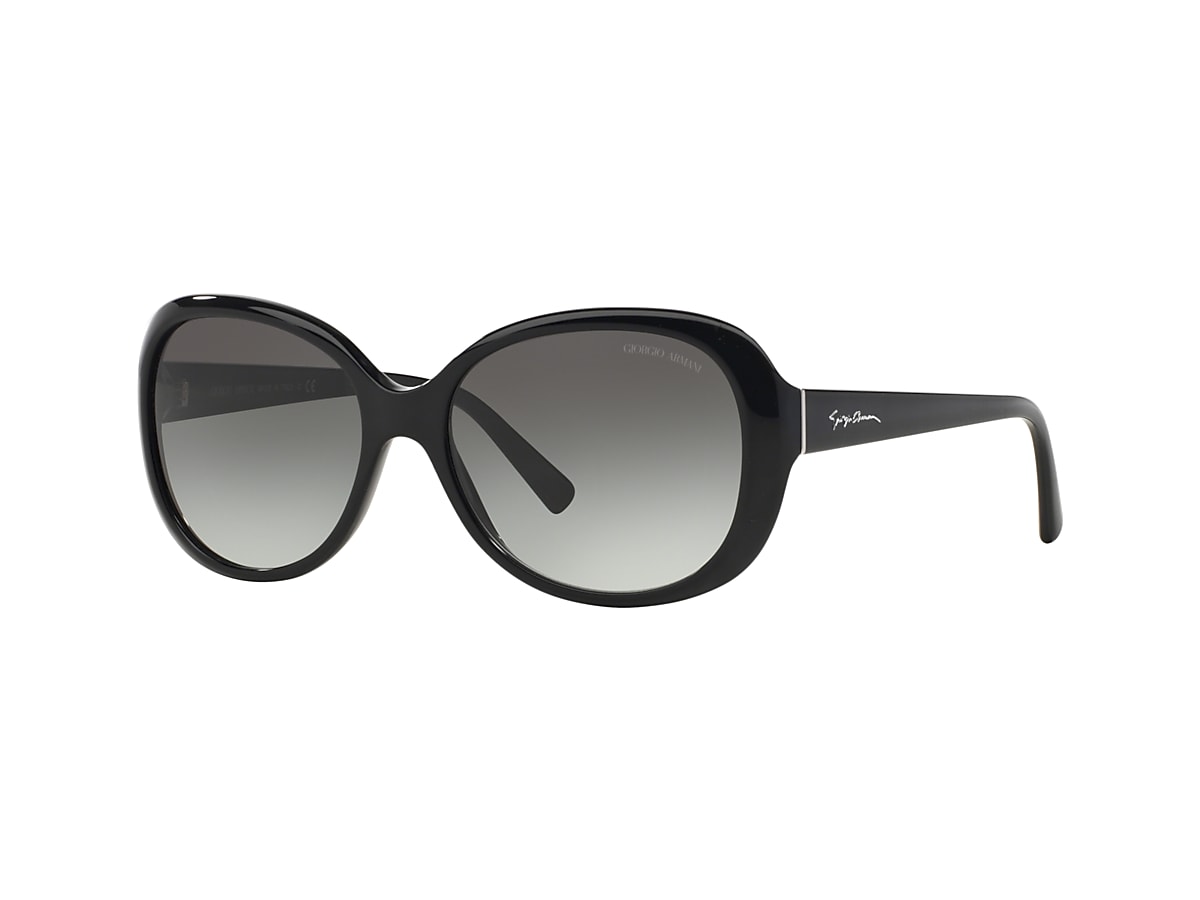 Giorgio Armani AR8047 56 Grey Gradient & Black Sunglasses 