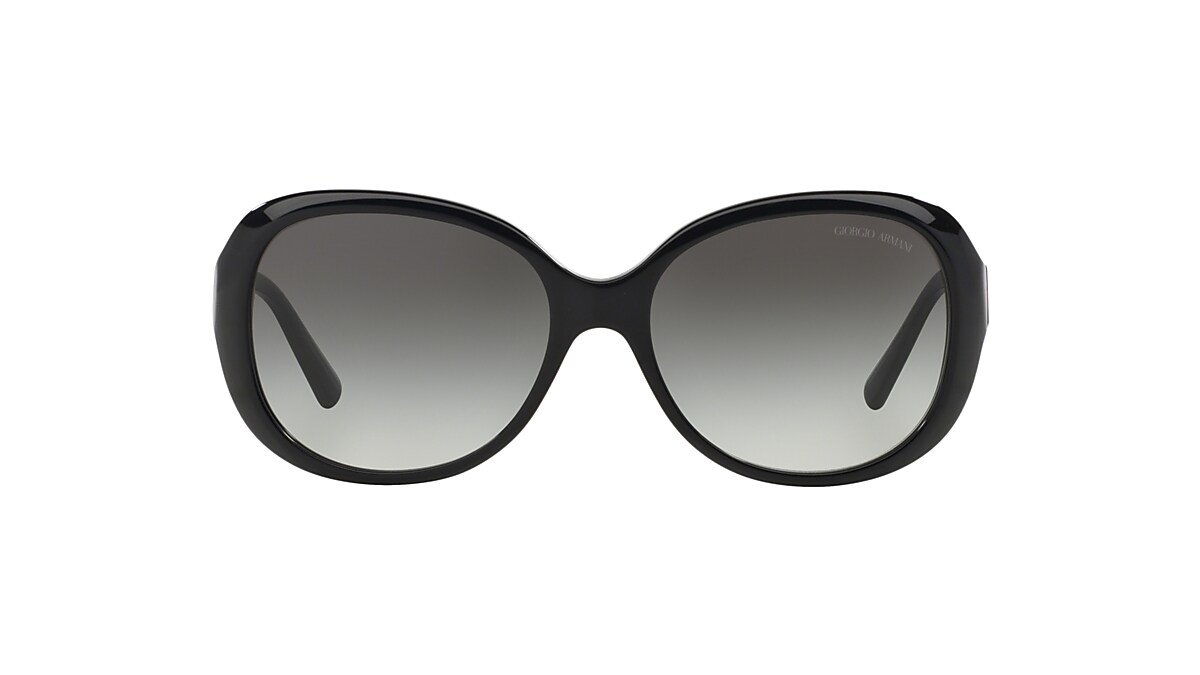 Giorgio Armani AR8047 56 Grey Gradient & Black Sunglasses  