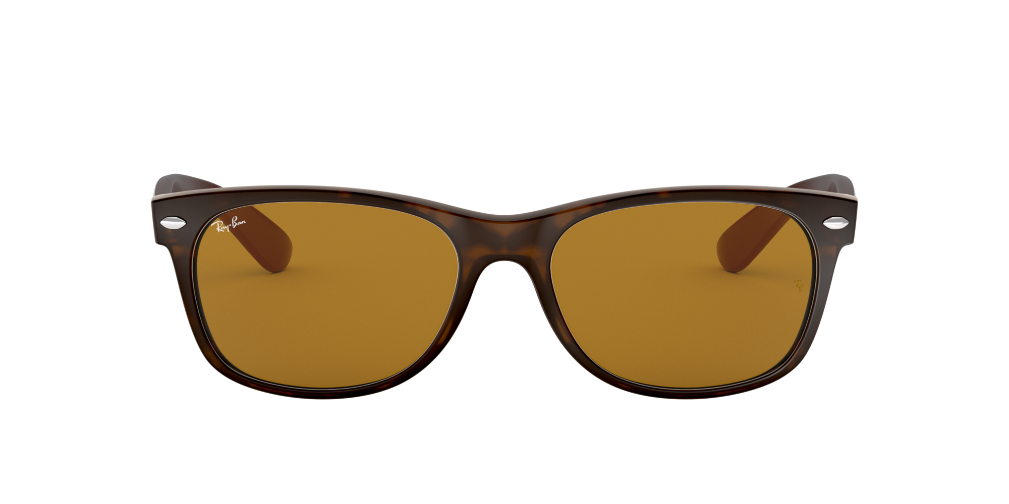 Ray-Ban RB2132 NEW WAYFARER BICOLOR 55 Brown Classic B-15 & Tortoise ...