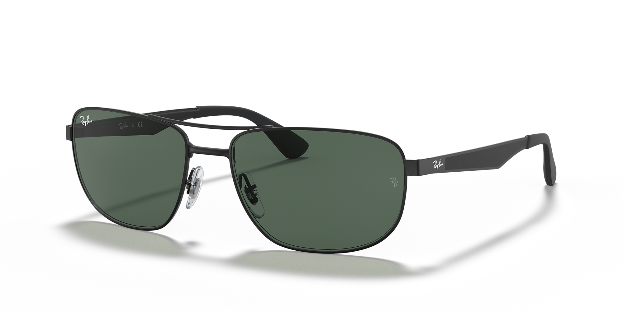 RayBan RB3528 61 Green & Black Sunglasses Sunglass Hut USA