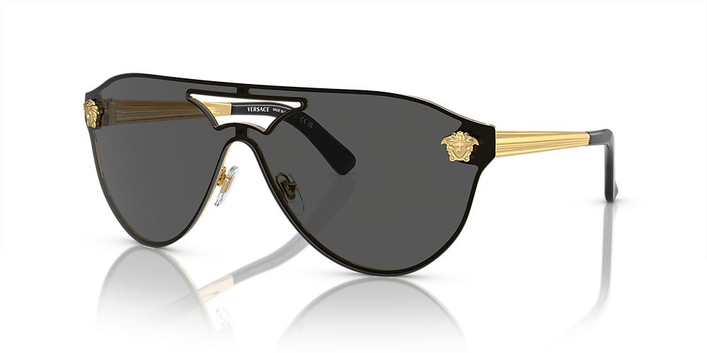 Versace - Baroque Sunglasses - Black & Gold - Sunglasses - Versace Eyewear  - Avvenice