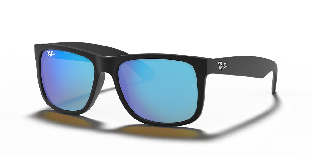 hydrogen mikroskop tilbede Ray-Ban RB4165 Justin Color Mix 54 Blue Mirror & Black Sunglasses |  Sunglass Hut USA