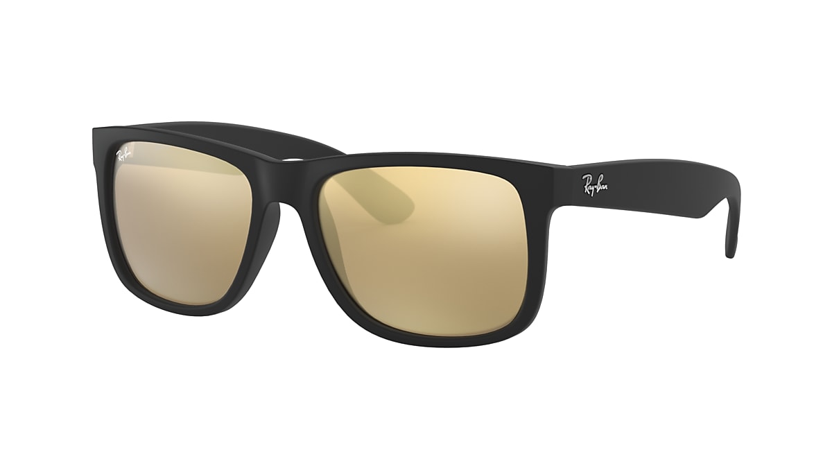 Ray Ban RB4165 Justin Color Mix S 54 16 with Gold lenses and Schwarz frame Sunglass Hut