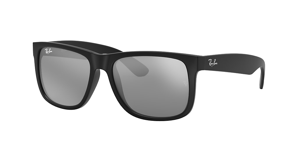 Ray-Ban RB4165 Justin Color Mix 54 Grey Mirror Silver & Black ...