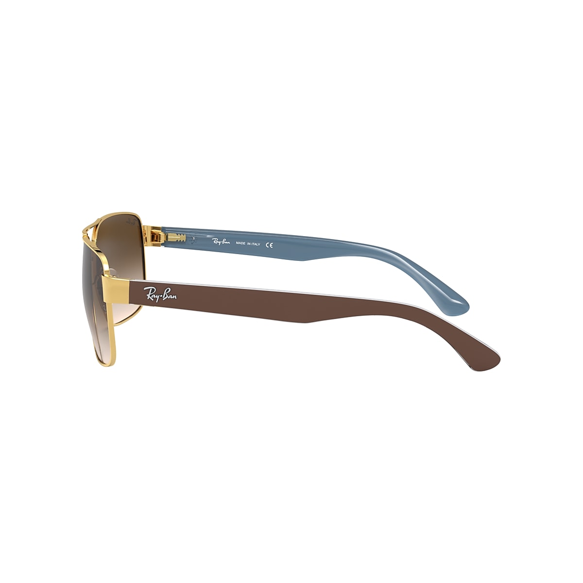 Ray-Ban RB3530 58 Brown Gradient & Gold Sunglasses | Sunglass Hut USA