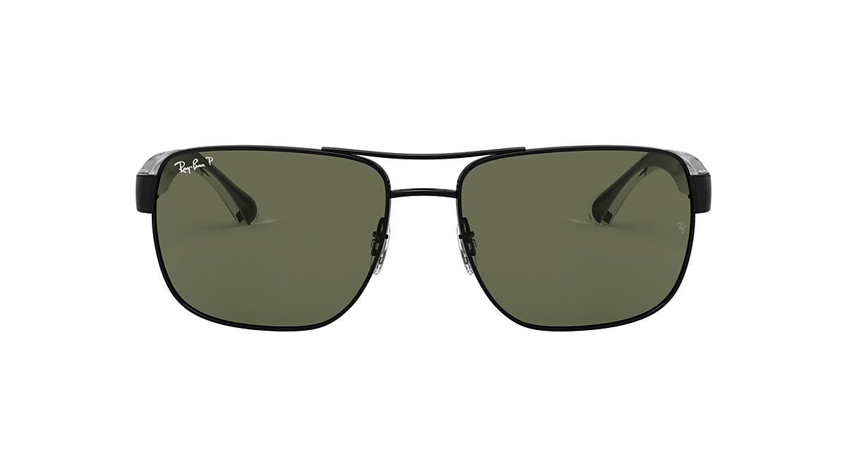 Ray-Ban RB3530 58 Green & Black Polarized Sunglasses