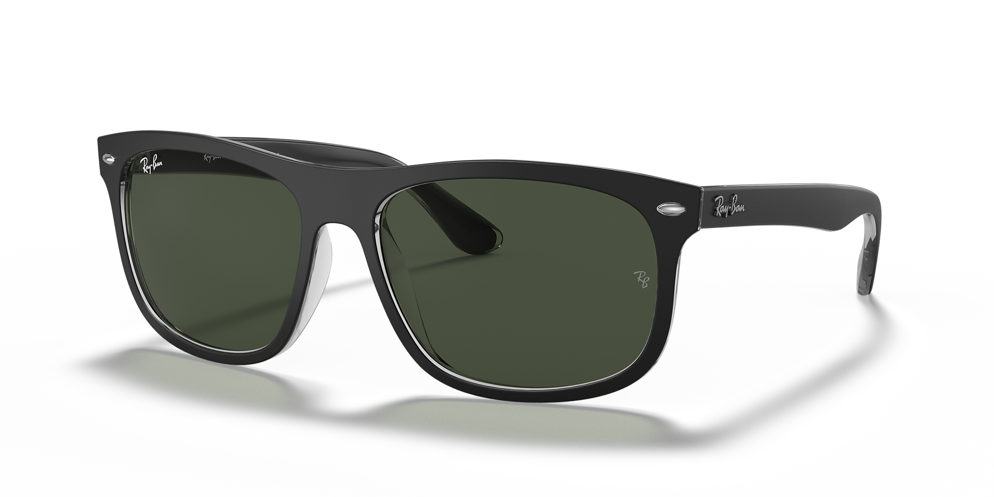 Ray-Ban RB4226 56 Green & Black On Transparent Sunglasses | Sunglass ...