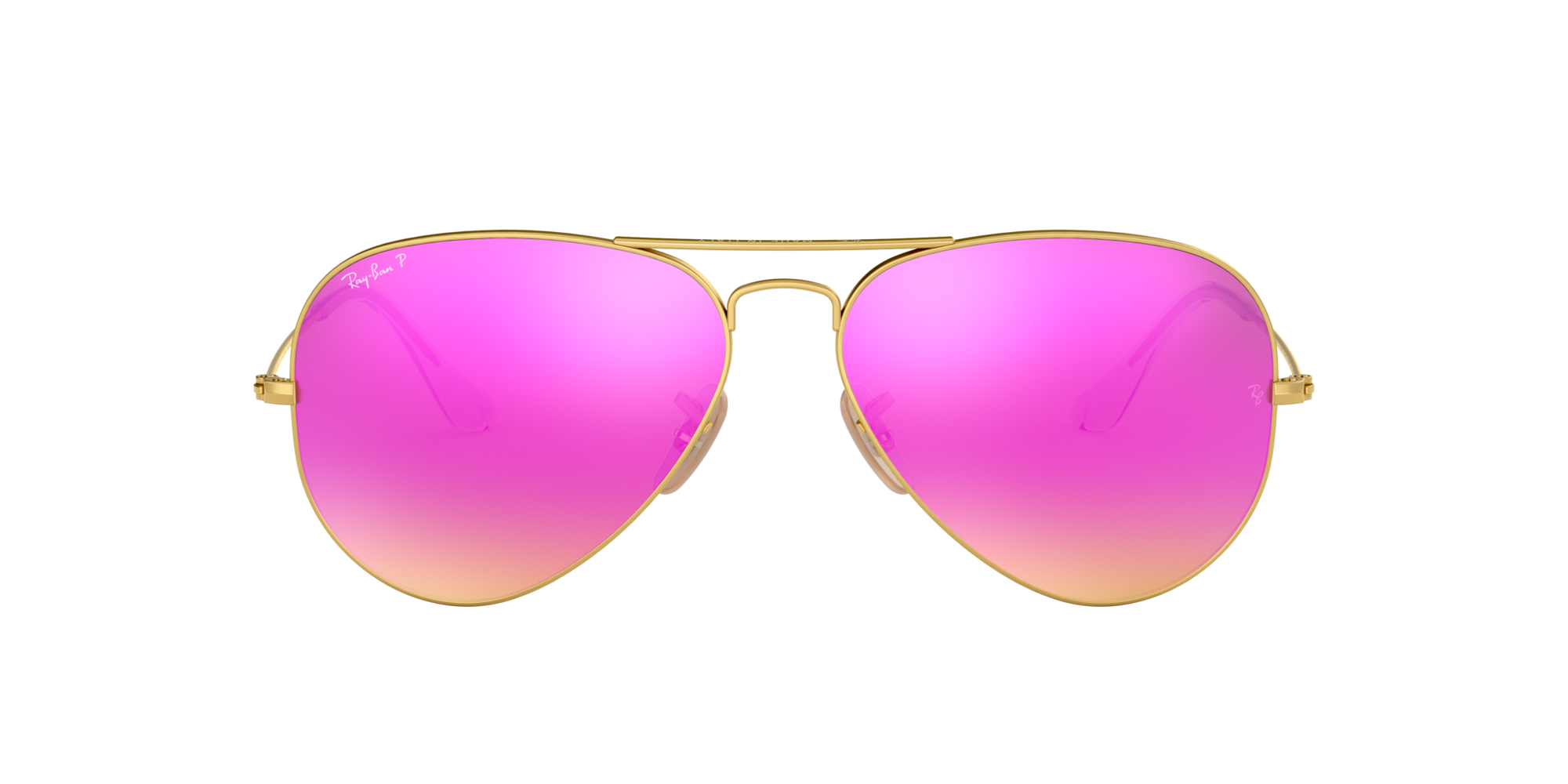 pink gold ray ban aviators