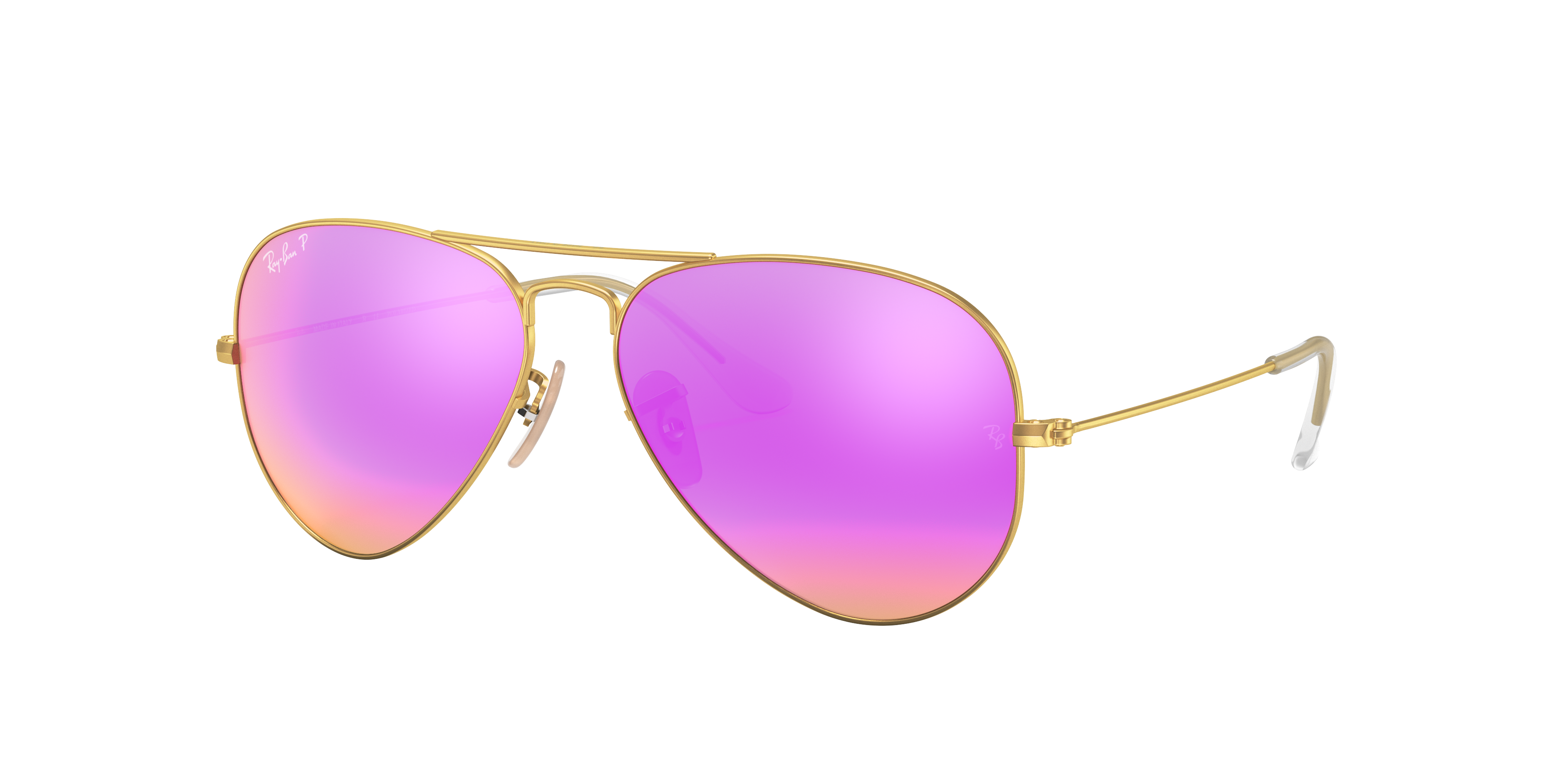 Ray Ban Rb3025 Aviator Flash Lenses 58 Polarized Cyclamen Flash Gold Polarized Sunglasses Sunglass Hut Usa