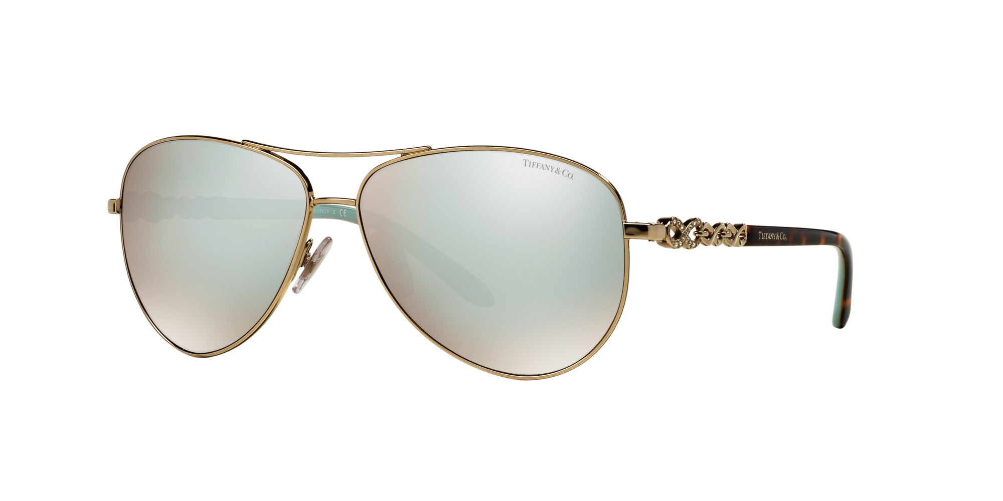 tiffany mirrored aviator sunglasses