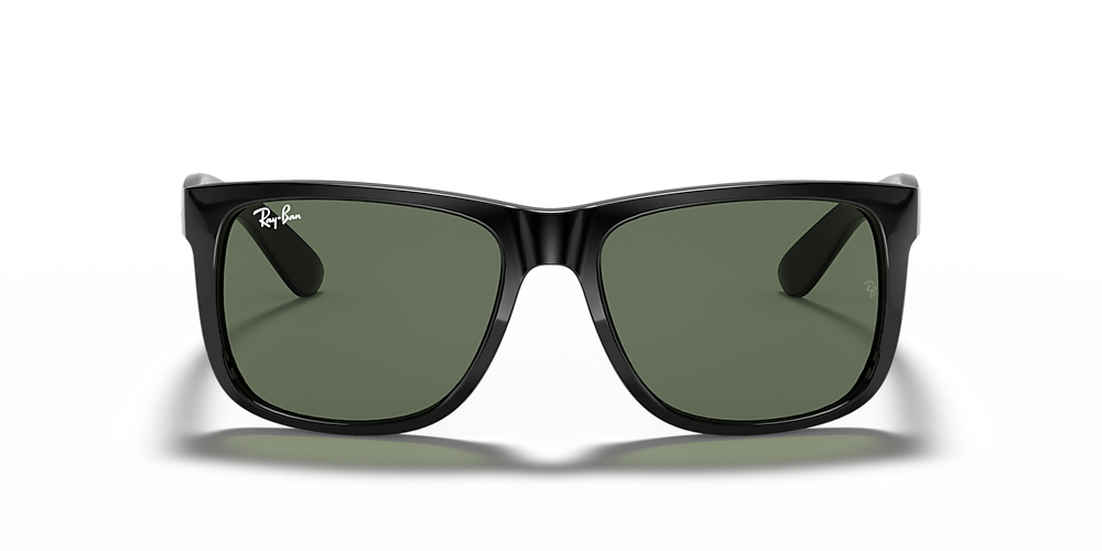 Ray-Ban RB4165 Justin Classic 54 Dark Green & Black Sunglasses