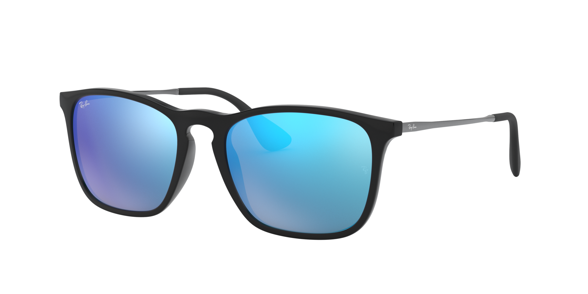 ray ban black and blue