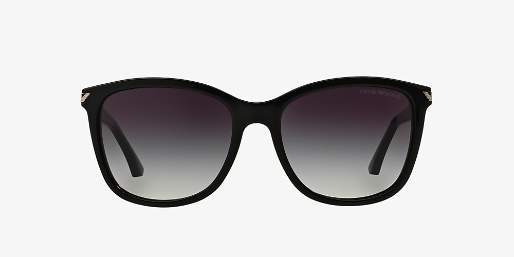 Emporio Armani Gradient Grey & Shiny Sunglasses | Sunglass Hut USA