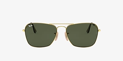 Produktionscenter tunge Ægte Ray-Ban RB3136 CARAVAN 58 Green Classic G-15 & Gold Sunglasses | Sunglass  Hut USA