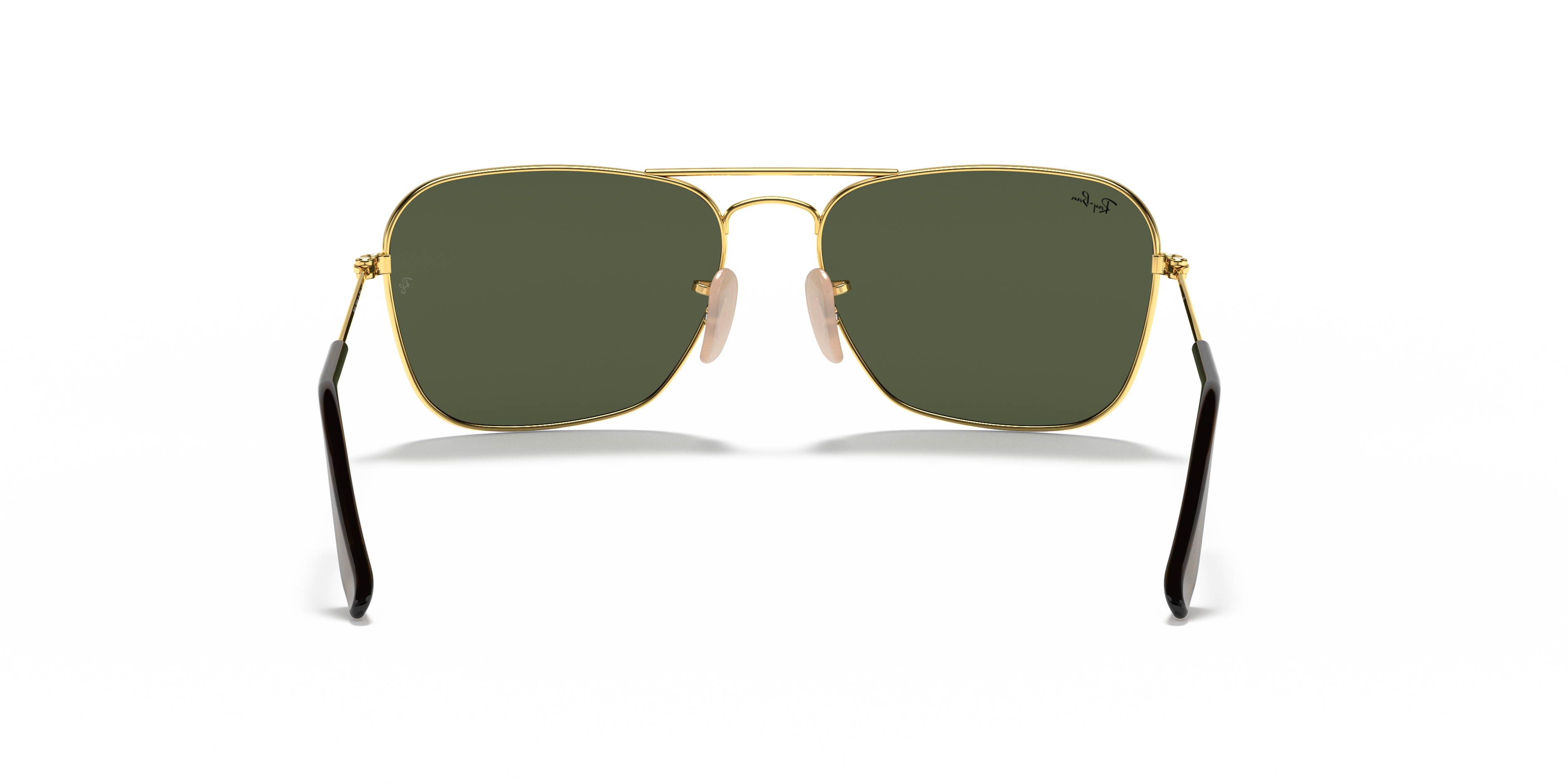Gold Ray-Ban Rb3136 Caravan Square Sunglasses in Gold Womens Sunglasses Ray-Ban Sunglasses Black 