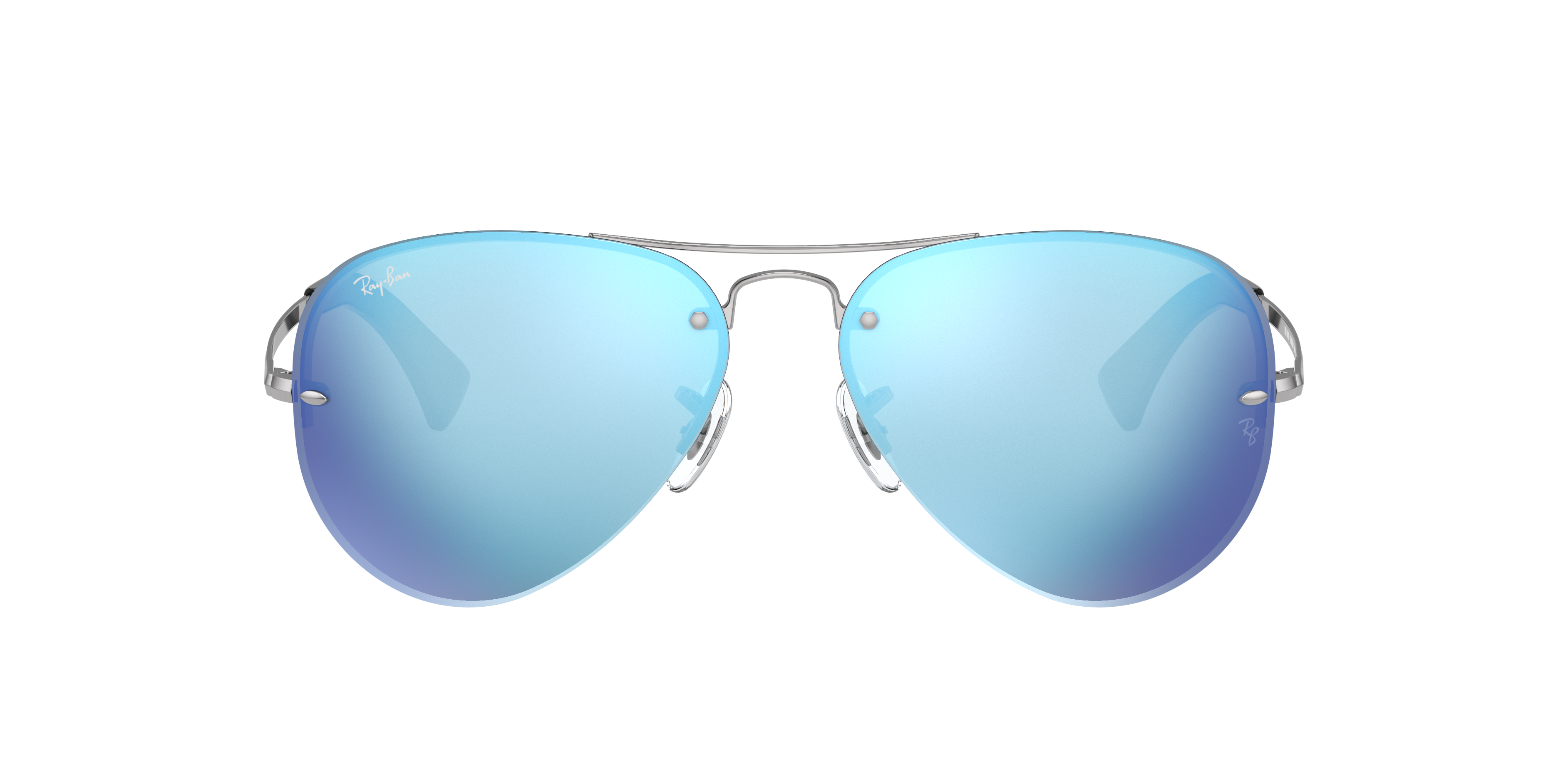 Ray-Ban RB3449 59 Blue Mirror & Gunmetal Sunglasses